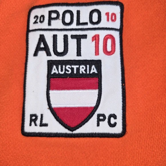 Original Polo Ralph Lauren Performance Track Jacket! Orange, Full Zip. Size L.